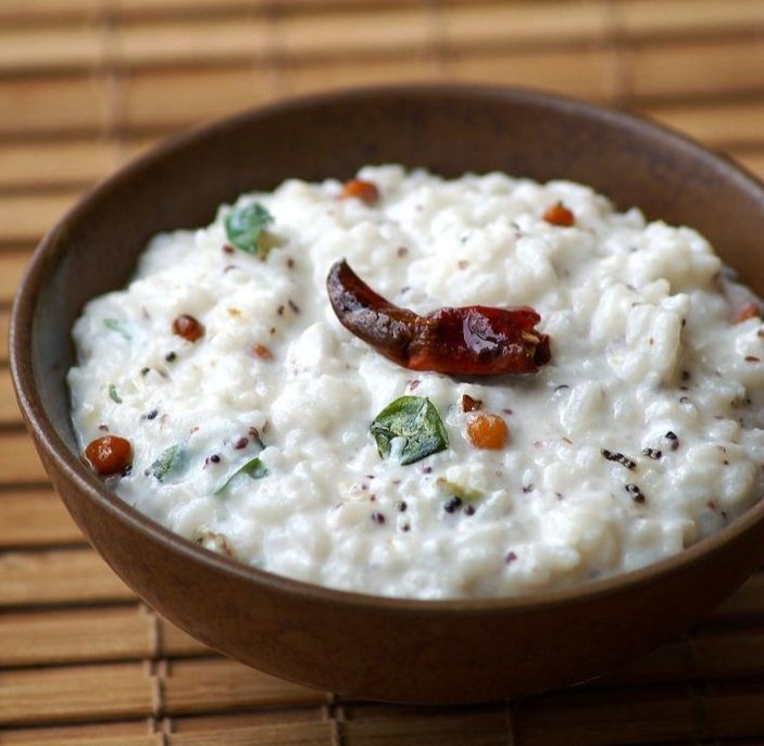 Aava Pettina Daddojanam Recipe - Mustard Flavored Curd Rice - Navaratri Prasadam Recipes - Blend with Spices